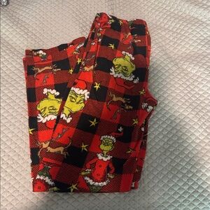 Red and Black Grinch Pajama Pants